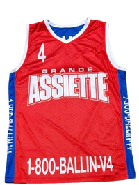 Grande Assiette Ballin Réversible Jersey Red & Blue