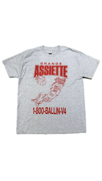 Grande Assiette Ballin Vol.4 T-shirt Grey & Red