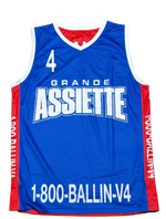 Grande Assiette Ballin Réversible Jersey Red & Blue