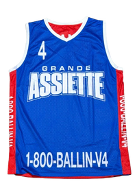 Grande Assiette Ballin Réversible Jersey Red & Blue