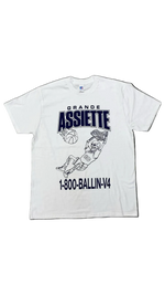 Grande Assiette Ballin Vol.4 T-shirt White & Blue